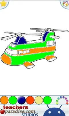 Airplanes Jets Coloring Book android App screenshot 0