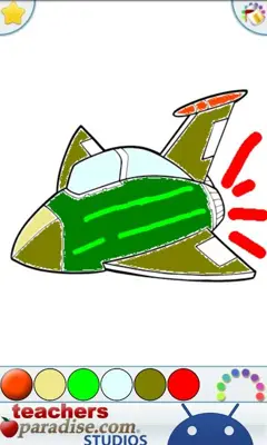 Airplanes Jets Coloring Book android App screenshot 3