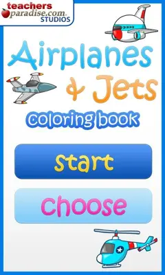 Airplanes Jets Coloring Book android App screenshot 5